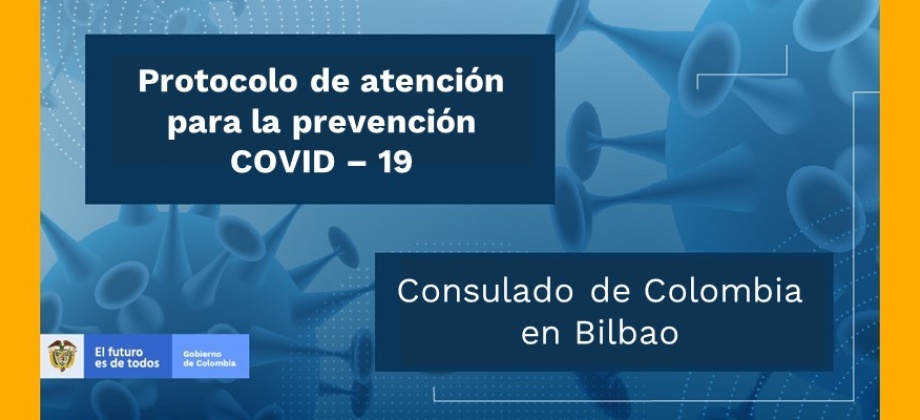 Consulado en Bilbao anuncia las medidas preventivas a causa del Coronavirus para las personas que viajen a Colombia