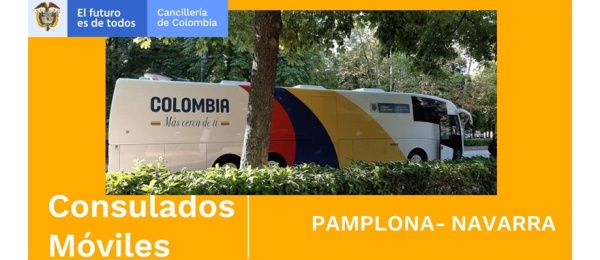 Consulado de Colombia en Bilbao invita a la Jornada de Consulado Móvil en Pamplona a realizarse del 28 al 30 de julio