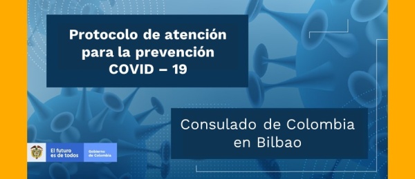 Consulado en Bilbao anuncia las medidas preventivas a causa del Coronavirus para las personas que viajen a Colombia