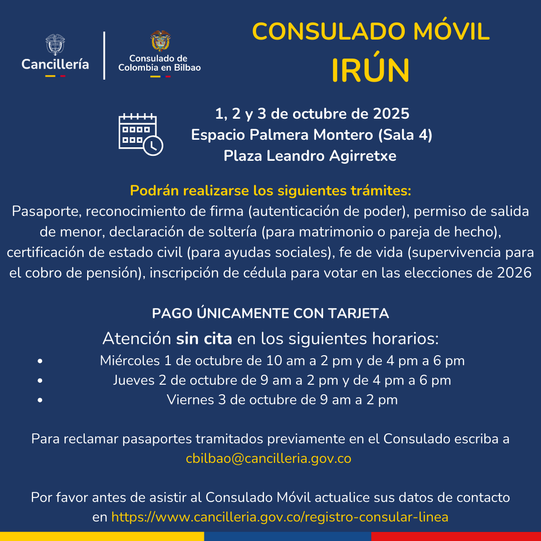 Consulado Móvil en Irún