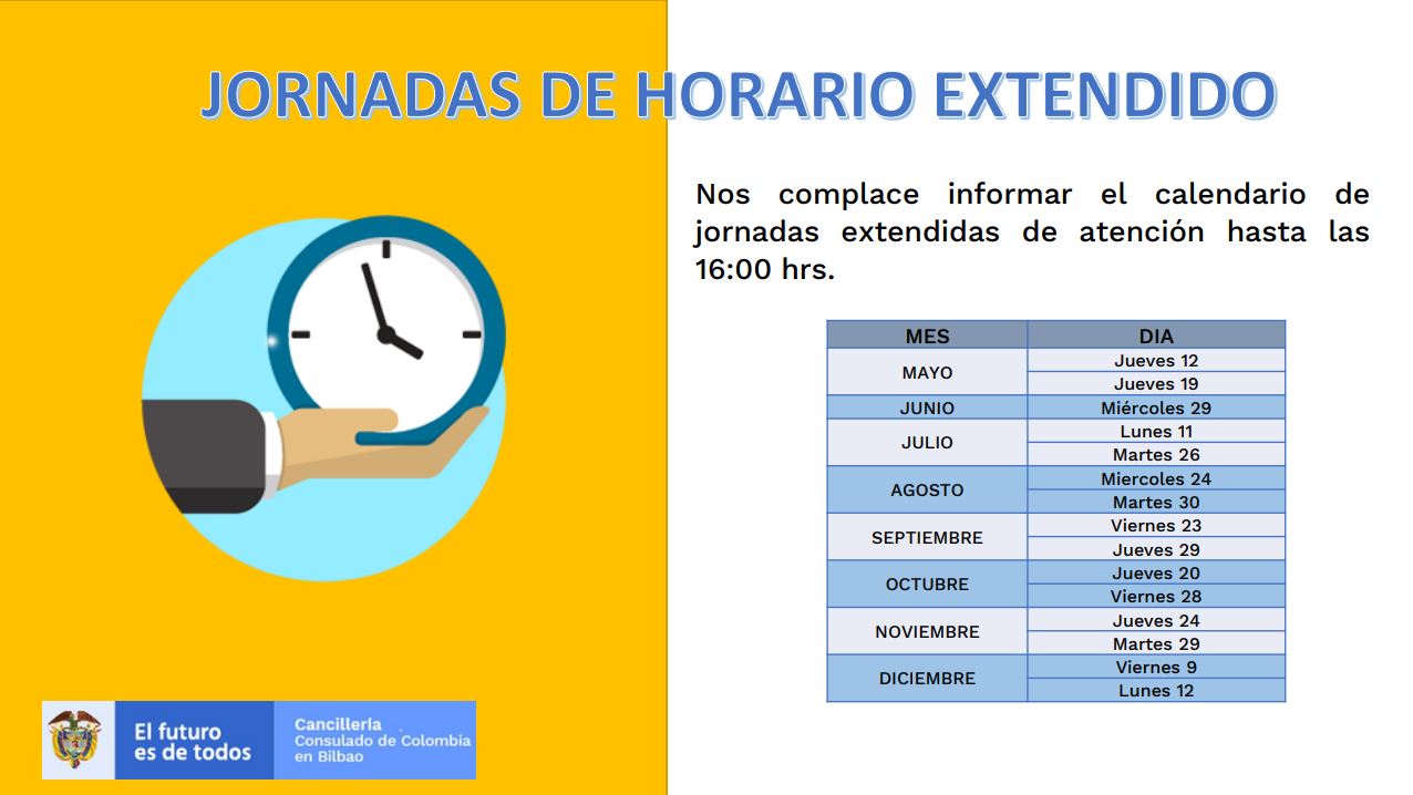 Jornadas de horario extendido en Bilbao