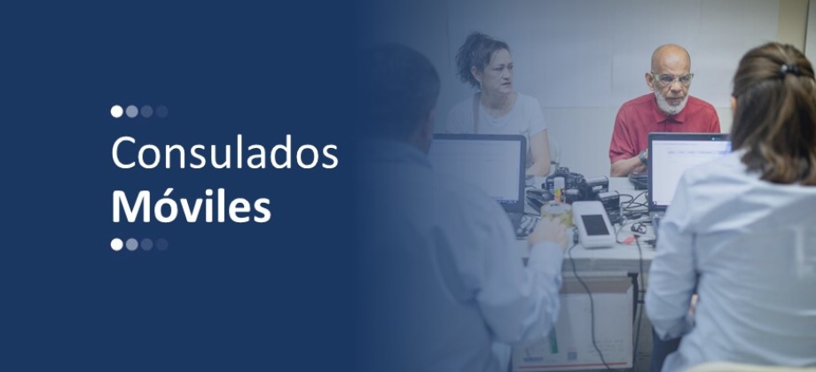 Calendario para las jornadas de Consulados Móviles en 2026 organizadas por el Consulado de Colombia de Bilbao