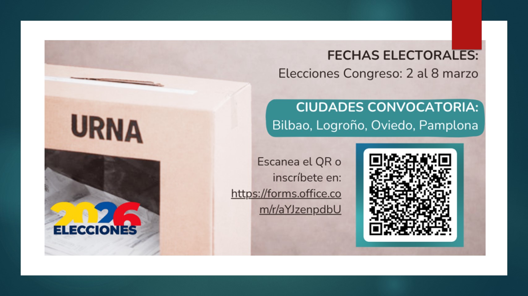 Convocatoria jurados de votación Elecciones 2026