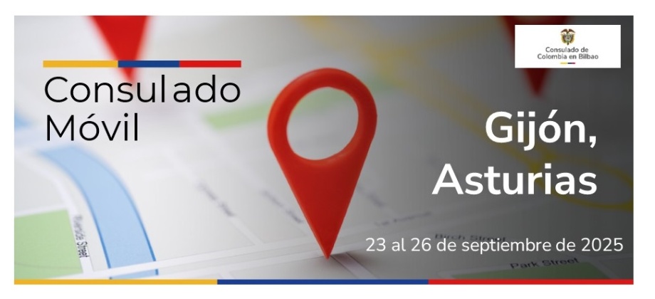 Consulado Móvil en Gijón: 23 a 26 de septiembre de 2025
