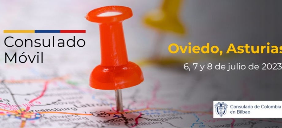 Jornada de Consulado Móvil en Oviedo los días 6, 7 y 8 de julio de 2023