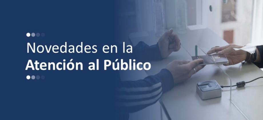 Imagen anunciando cambios en la atención 