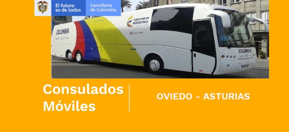 Consulado de Colombia en Bilbao realizará un Consulado Móvil en Oviedo del 24 al 26 de septiembre de 2021