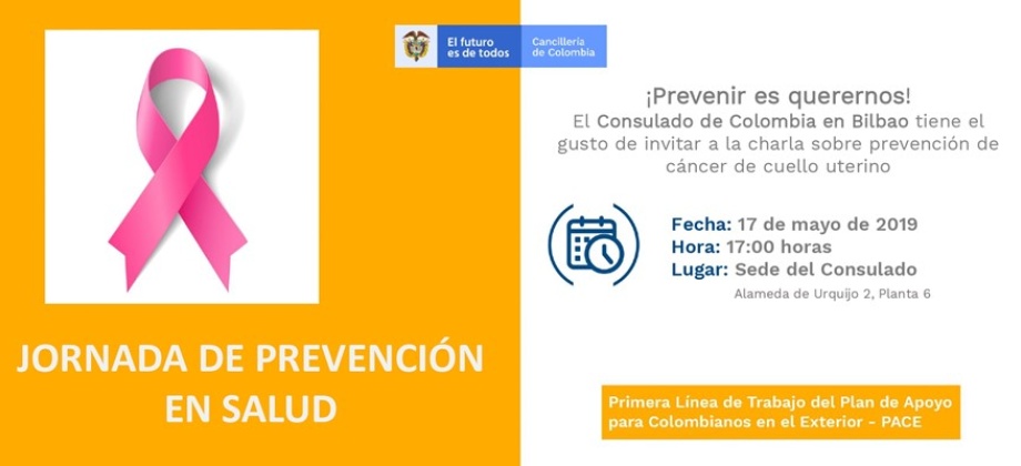 Este 17 de mayo participe de la Jornada de Prevención en Salud organizada por el Consulado de Colombia 
