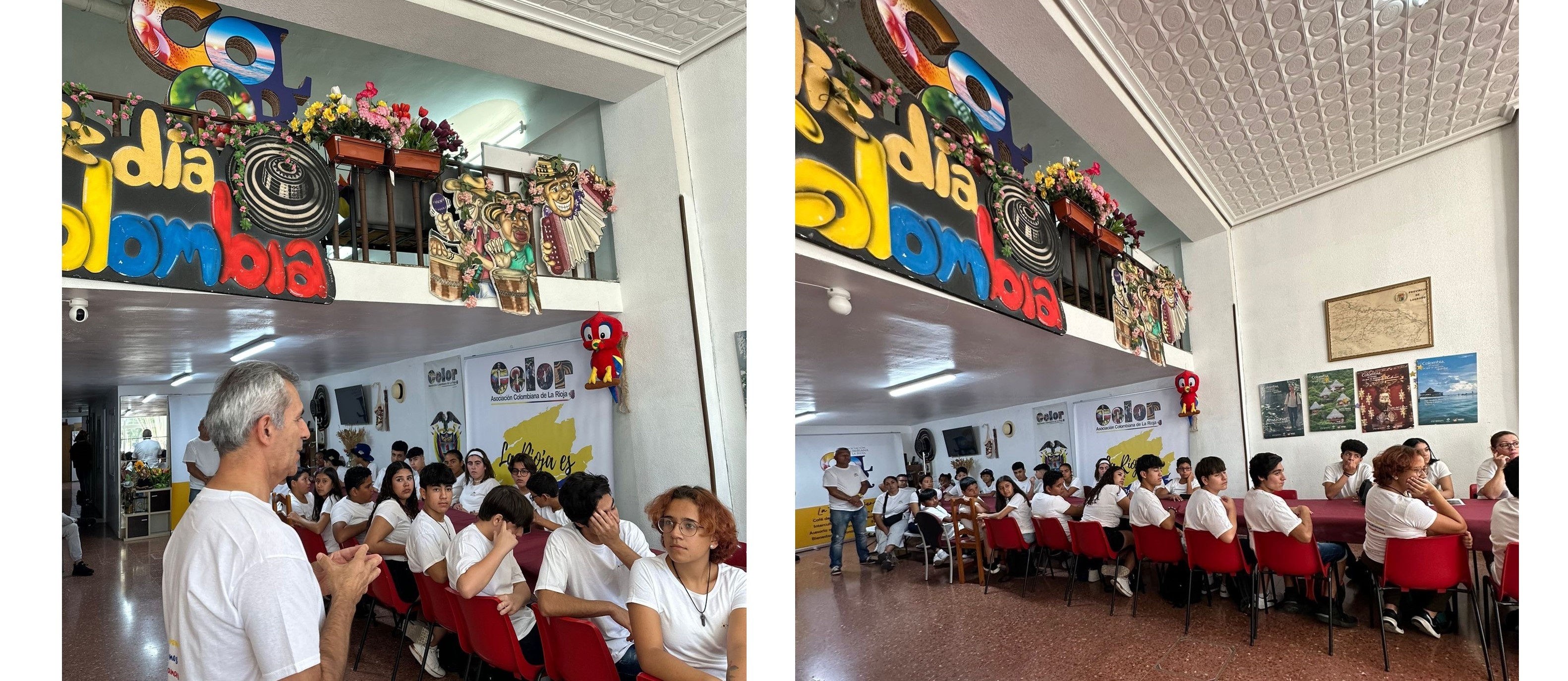 Primera sesión del proyecto "Encuentro Juvenil de Tradiciones Colombianas"