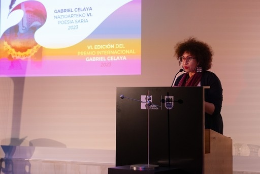 Consulado de Colombia en Bilbao acompañó a la poeta colombiana Luisa Villa a recibir el Premio de poesía Gabriel Celaya