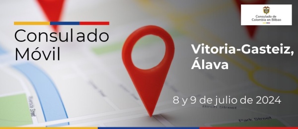 Consulado Móvil en Vitoria Gasteiz el 8 y 9 de julio de 2024