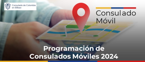 Conozca los Consulados Móviles que el Consulado de Colombia en Bilbao tiene previsto realizar en 2024
