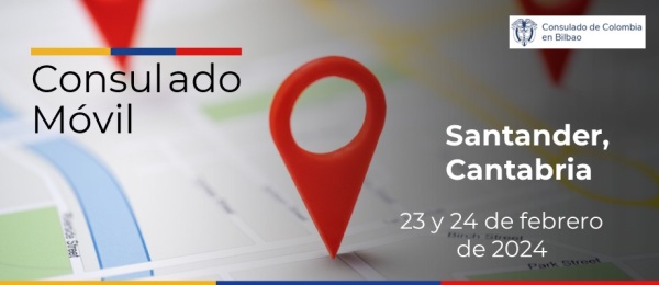 Consulado Móvil en Santander, Cantabria, los días 23 y 24 de febrero de 2024