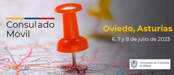 Jornada de Consulado Móvil en Oviedo los días 6, 7 y 8 de julio de 2023