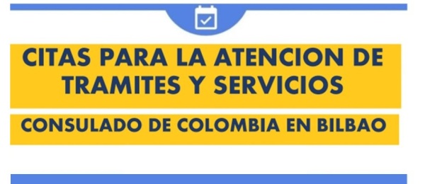 Instructivo para la solicitud de citas en el Consulado de Colombia en Bilbao