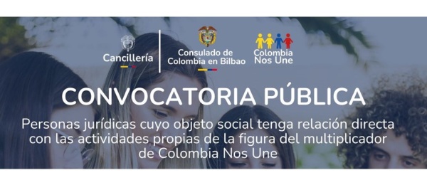 Convocatoria pública para una persona jurídica (empresa legalmente constituida) con experiencia en trabajo social y comunitario