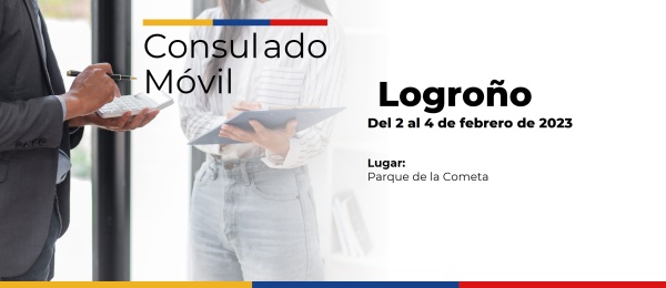 Consulado de Colombia en Bilbao realizará un Consulado Móvil en Logroño del 2 al 4 de febrero de 2023