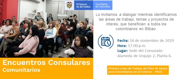 Consulado de Colombia en Bilbao realiza el Encuentro Consular Comunitario el 16 de octubre 
